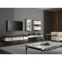 aea Wohnwand TV-Ständer 51 cm Weiß Holz