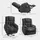 Homcom Fernsehsessel Schwarz Kunststoff, 95x107x92 cm, Wohnzimmer, Sessel, Relaxsessel mit Liegefunktion, USB- Anschluss, TV-Sessel mit Taschenfederkern, Seitentasche und Fernbedienung,