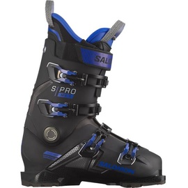 Salomon Herren Ski-Schuhe ALP. BOOTS S/PRO MV X100, Black/Beluga/Blue Metallic, 29