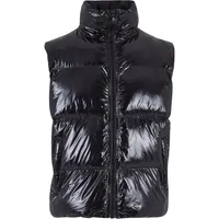 DEF Shiny Puffer vest in schwarz Größe L