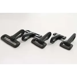 Bleckmann Prym Karabinerhaken Set, Kunststoff, schwarz