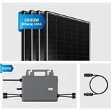 2000W Balkonkraftwerk 1xTSUN 2000W Wechselrichter, 4x500W Bifaziale Solarmodule