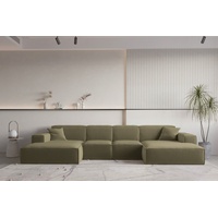 Fun Möbel Wohnlandschaft U-Form CELES PREMIUM XS in Stoff