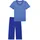 SCHIESSER Schlafanzug Pyjama Blau 42