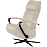 W.Schillig Relaxsessel W.SCHILLIG "rumbaa", grau (eisgrau z59), B:73cm H:115cm T:84cm, Longlife Xtra-Leder Z59: Glattleder mit modischer Prägung. Hautstärke 0, 9 - 1, 1 mm, Sessel, Relaxsessel, wahlweise mit Doppelmotor, in Größen S, M & L, mit 5-Sternfuß