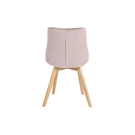 CLP 2er Set Stuhl Brook Samt I Esszimmerstuhl Mit Samtbezug ¦ rosa/pink ¦ Maße (cm): B: 54 H: 84