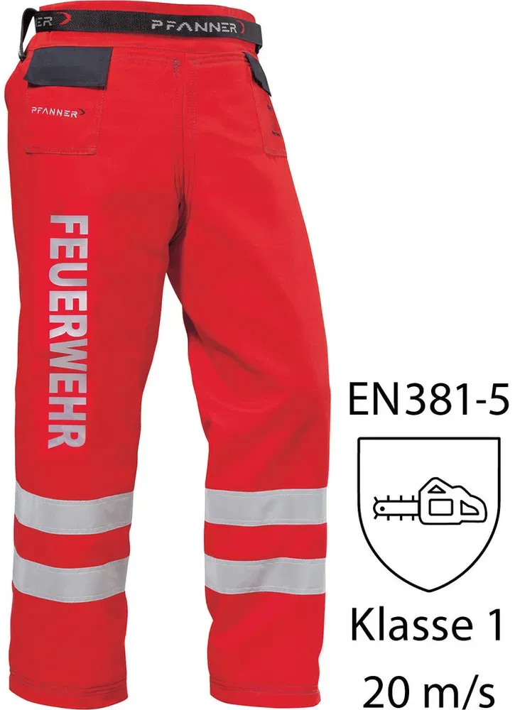 Schnittschutz-Beinlinge "FEUERWEHR"