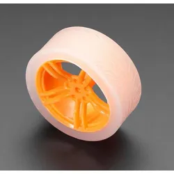 Adafruit TT Motorrad, robuste Silikon-Lauffläche, Press-Fit Design, für TT DC Getriebemotor, Orange