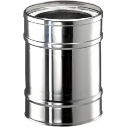Ofenrohr ZITEC "Rohrelement DW 250mm", silber (baumarkt), L:30cm, Edelstahl, Rohre