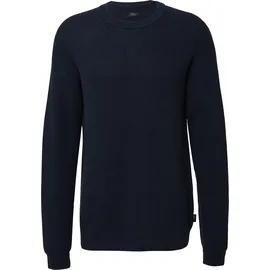 s.Oliver Strickpullover im Relaxed Fit mit Struktur - blau - XL