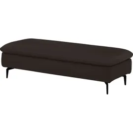 W.Schillig Ecksofa "valentinoo, Designsofa, bequem, elegant und zeitlos, L-Form", braun (braun z59), B:299cm H:83cm T:178cm, Longlife Xtra-Leder Z59: Glattleder mit modischer Prägung.