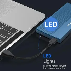OEM 2,5" Gehäuse 2 TB USB 3,0 Blau 5901878522760