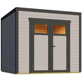 Weka Batu 2 2,50 x 2,58 m Hellgrau