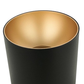 Licht-Erlebnisse Ø Ø12,7 cm, Schwarz Gold GU10 Decke, Modern Deckenleuchte