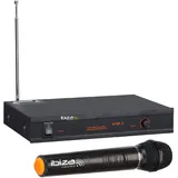 Ibiza - VHF1A - Drahtloses Mikrofonsystem mit 1 VHF-Mikrofon und 1 Empfänger - 1 Kanal 207,5MHz - Schwarz