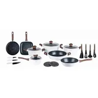 Zilner 21-teiliges Kochtopfset Induktion, Töpfe & Pfannen beschichtet, Kochtopfset, Induktionstopfset, Kochtöpfe, Induktionskochgeschirr, Topfset, geeignet für Induktionsherde