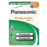 2 x PANASONIC Dect Micro Akku Ni-MH 1,2V / 750mAh   / ideal für Telefon