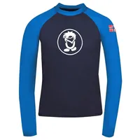 TROLLKIDS Kinder Longsleeve Kvalvika Marineblau / Mittelblau navyblau|kobaltblau 110-116cm