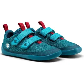 Affenzahn Knit Happy Shark Klettschuh Blau - Blau - 31