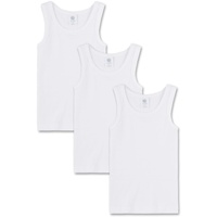 Sanetta Jungen 333735 Unterhemd, Weiß, 140