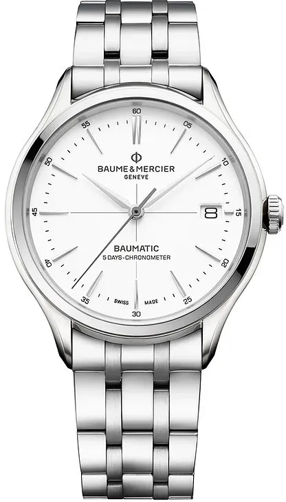 Baume & Mercier Herrenuhr Clifton Baumatic M0A10505 - silber