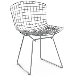 Knoll - Bertoia Stuhl ohne Polster, Chrom