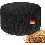 OMNANA® CushyTM Meditationskissen rund – Sitzkissen 10cm/15cm/20cm hoch – Chenille Yogakissen mit Dinkelfüllung – Bodenkissen, Kissen für Meditation & Entspannung – Made in Germany