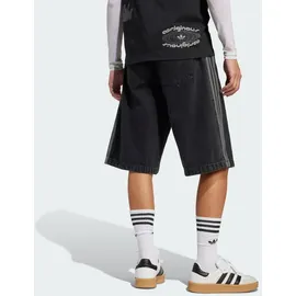 adidas Adicolor Denim Firebird Shorts - True Black Denim - 36"