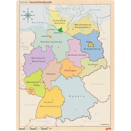 Gollnest & Kiesel KG Goki 57417 - Schichtenpuzzle Deutschland