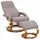 Home Affaire Relaxsessel »Paris, TV-Sessel mit Hocker und manueller Liegefunktion«, (Set, 2 St., bestehend aus Sessel und Hocker), Dreh- und Kippfunktion grau