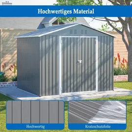 Laiham Geräteschuppen 2,40 x 1,92 m  Grau