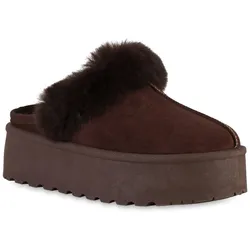 Damen Pantoffeln in Braun