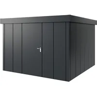 Hörmann Metall-Gerätehaus Juno JFD14 L-Sk 7016) 1-flg L Flachdach