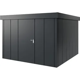 Hörmann Metall-Gerätehaus Juno JFD14 L-Sk 7016) 1-flg L Flachdach