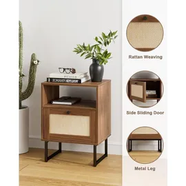 luxuskollektion Rattan Nachttisch mit Schublade