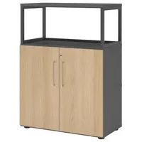 Hjh OFFICE PRO Hammerbacher Regal FlexWall Türen 3OH 1offen