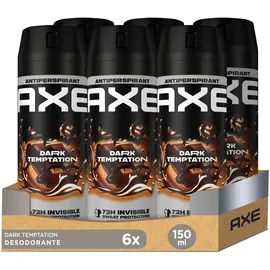 Axe Dark Temptation Antitranspirant-Spray 6 x 150 ml