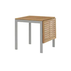 Balkontisch ausziehbar Stockholm , grau , Maße (cm): B: 70 H: 75,5