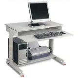 Twinco PC-Arbeitstisch H720-1100xB900xT500mm lichtgrau fahrbar