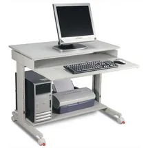 Twinco PC-Arbeitstisch H720-1100xB900xT500mm lichtgrau fahrbar