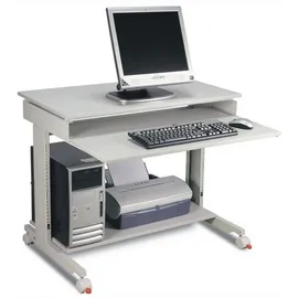 Twinco PC-Arbeitstisch H720-1100xB900xT500mm lichtgrau fahrbar