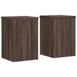 vidaXL Pflanzenständer 2 Stk. Braun Eiche 25x25x35 cm Holzwerkstoff