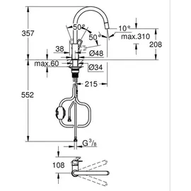 Grohe Start Loop Einhebelmischer Chrom