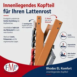 erbengemeinschaft heinz-peter fischer, fmp matratzenmanufaktur Rhodos EL Komfort 7 Zonen Tellerlattenrost elektrisch verstellbar 100 x 200 cm