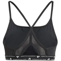 adidas Aeroreact Training 3-Streifen Sport-BH Black XS