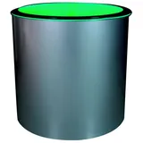 Xlmoebel Beistelltisch Beleuchteter runder Beistelltisch mit LED-Beleuchtung für Wasserwand (Led Rund Beistelltisch), Hergestellt in Europa weiß