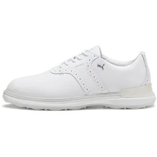 Puma Avant Golf Shoe, White-Ash Gray White, 45 EU