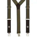 CASSANDRA Trachtenlederhose Trachten Hosenträger - EDELWEIß - helloliv 120 cm