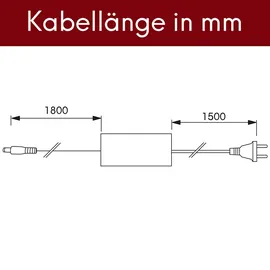 Kalb Material Für Möbel kalb Lineara Netzteil 40W 24VDC Flachnetzteil mit Anschlusskabeln