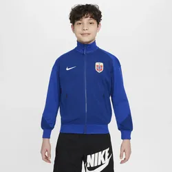 Norwegen Academy Pro Nike Dri-FIT Fußball-Hymnenjacke für ältere Kinder - Blau, XL